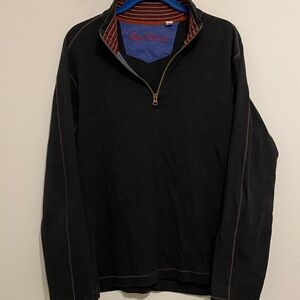 Robert Graham Black Zip-Up Men's Sweater